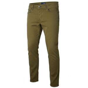 Roy Roger’s Olive Slim 5-Pocket Jeans with Bandana Lining 32